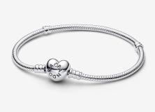  Pandora Moments Heart & Snake 590719-17 armband