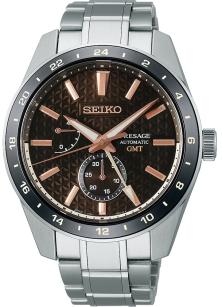  Seiko SPB275J1 Presage Sharp Edged GMT Uhren