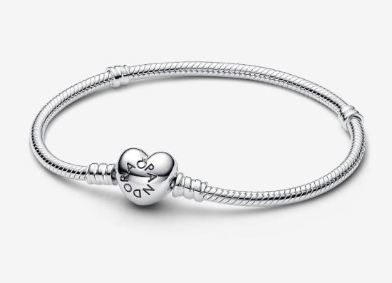  Pandora Moments Heart & Snake 590719-17 armband