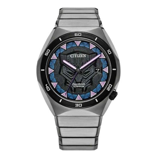  Citizen AW1668-50W Eco-Drive Marvel Black Panther Super Titanium uhren