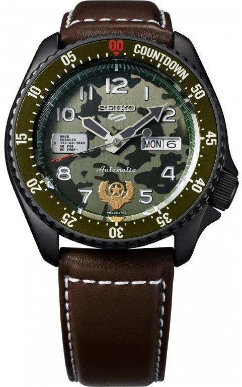  Seiko SRPF21K1 5 Sports Automatic Street Fighter LE 9 999 pcs Guile Uhren